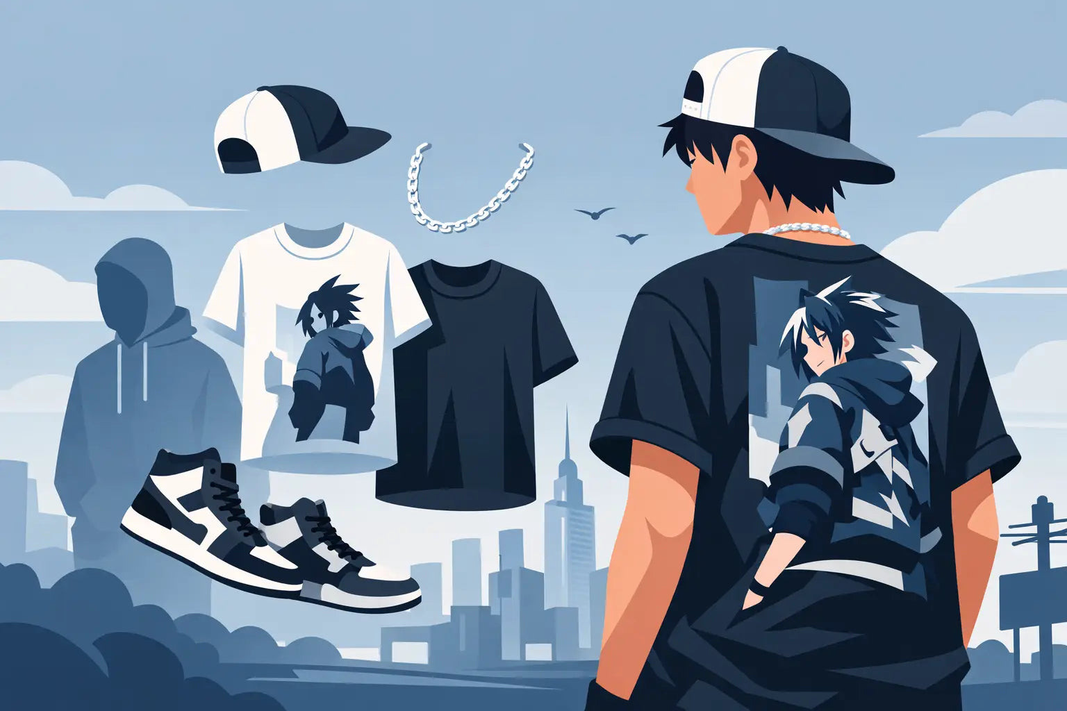Anime Streetwear Shirt richtig stylen