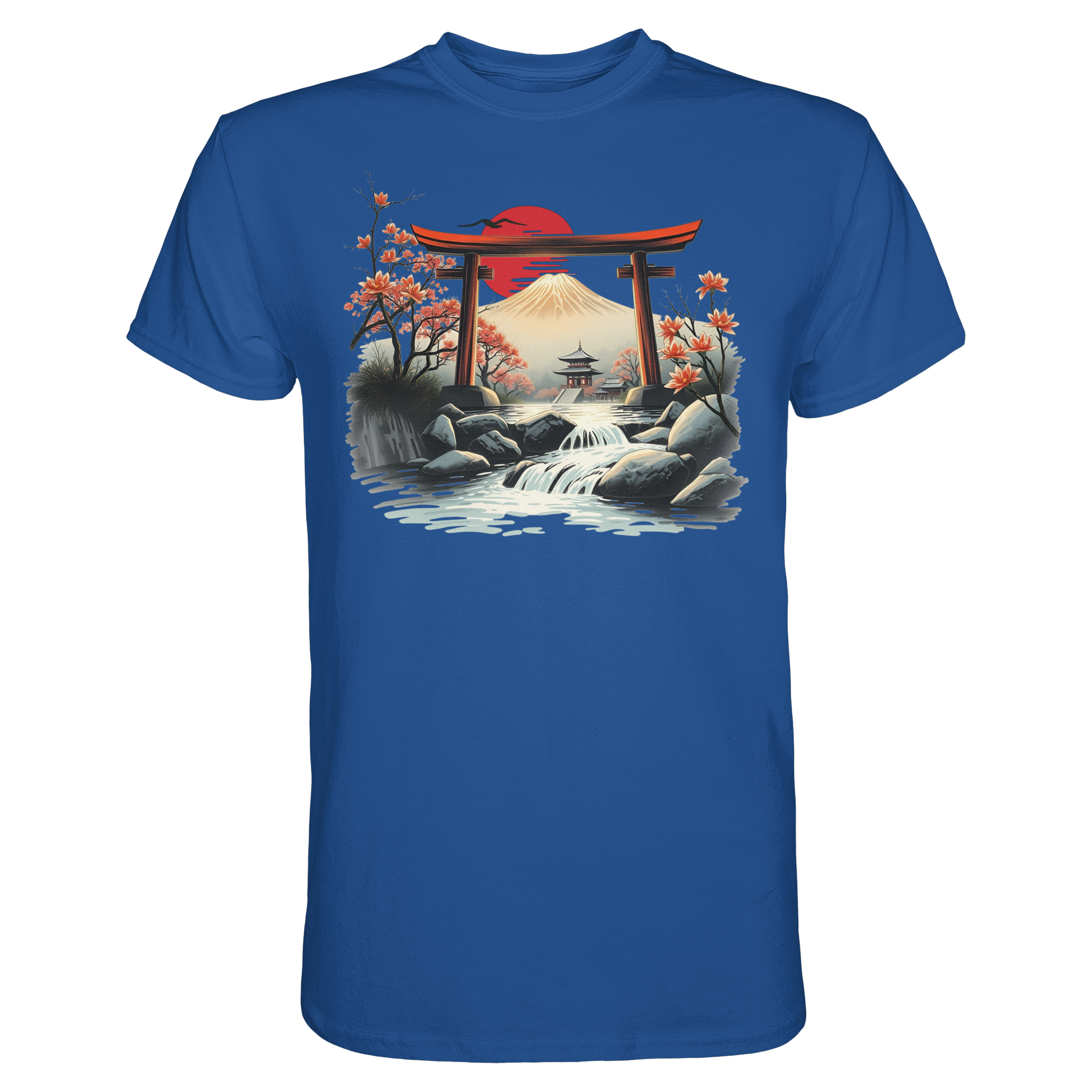 Unisex-T-Shirt von Banpuku, vorneansicht, royalblau, Premium-Qualität, bequemer Schnitt, modischer Stil