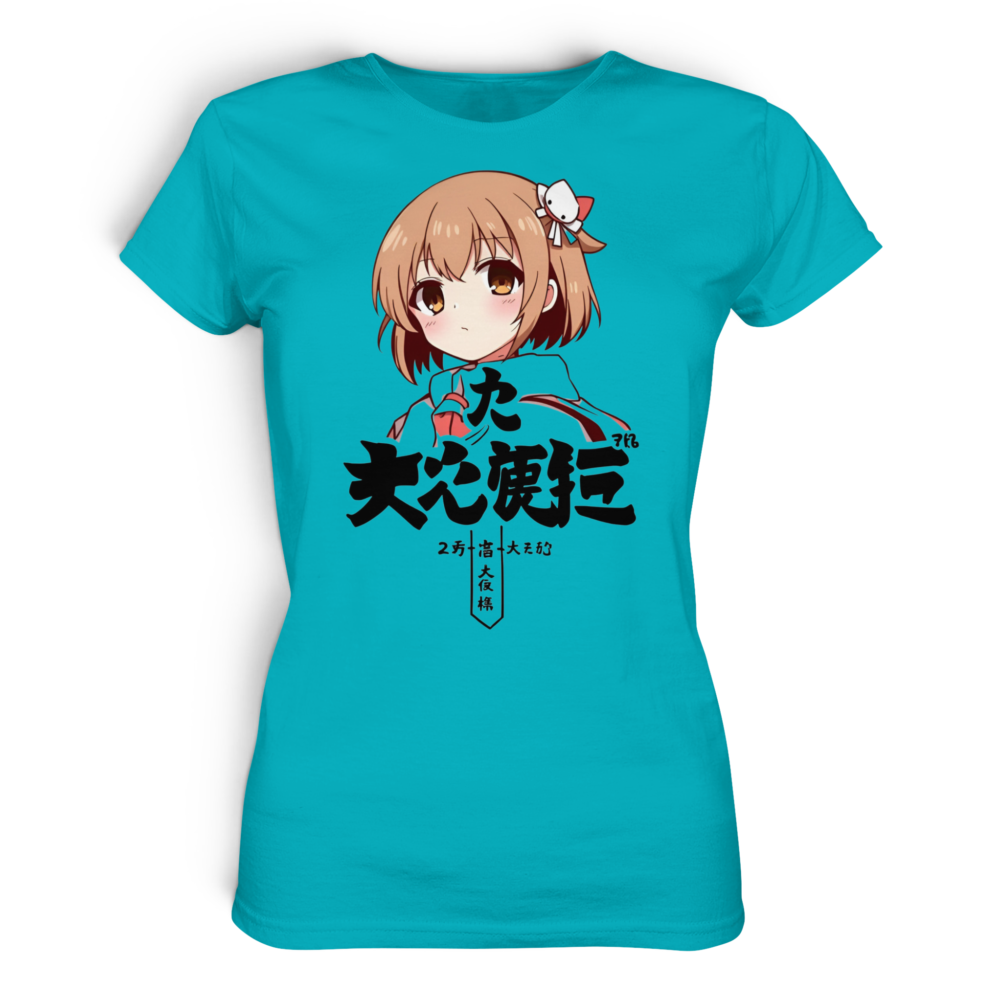 Damen Premium-Shirt von Banpuku, Vorderansicht, bequemes Lady-Shirt mit glatter Oberfläche, ideal für Freizeit und Sommer.
