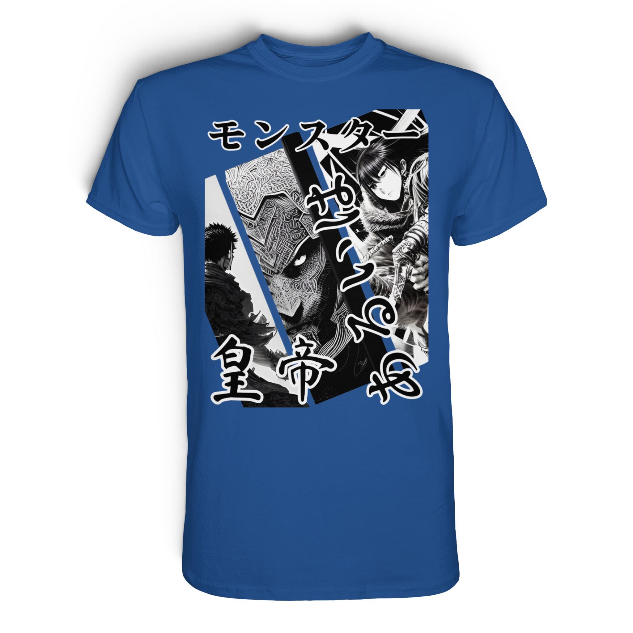 Unisex Premium-Shirt von Banpuku in Royalblau, Vorderansicht, weiches Stoffdesign, modernes T-Shirt für Damen und Herren