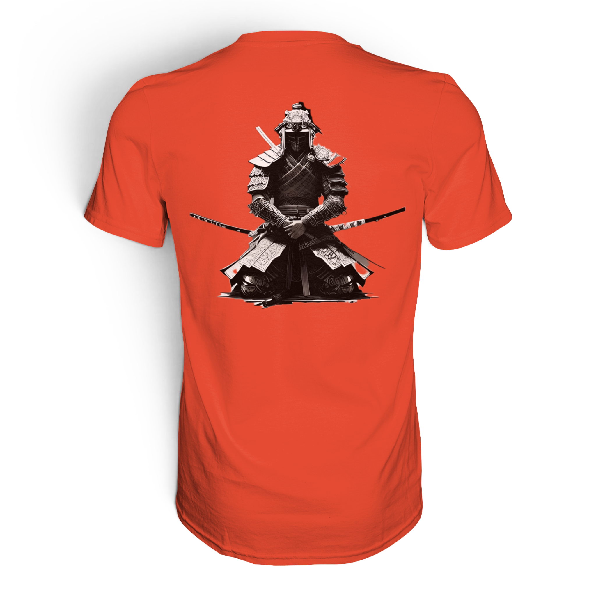 Unisex Premium-Shirt von Banpuku mit Warrior-Design, Rückseite, bequemes Baumwollmaterial, modernes Streetwear-Design